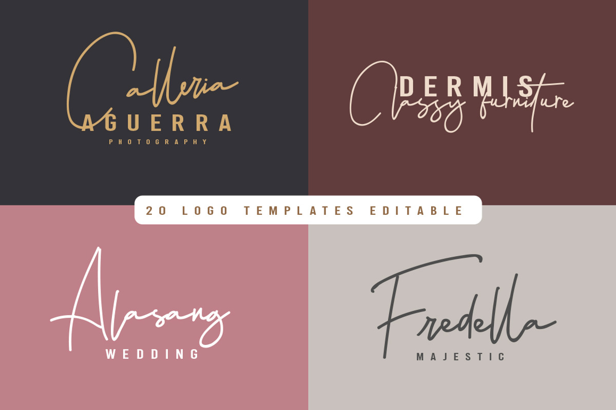 Hellena Jeslyn Font Duo (Free Logo) preview 6