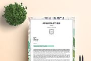 Floral CV / Resume tamplate / N, a Resume Template by Showy68 Template (Thumbnail 3 of 5)