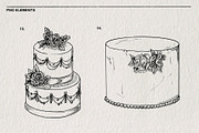 Wedding Sketch Set PNG, a Decorative Illustration by LOKSKIH (Thumbnail 8 of 9)