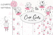 Cute Girls collection!, a Graphic by Irene_Boiko_ART (Thumbnail 1 of 9)