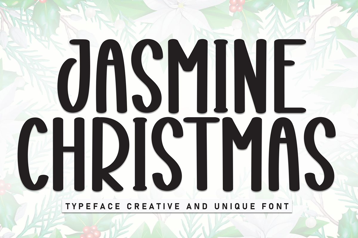 Jasmine Chiristmas | Script Font, a Script Font by Scratchones (Photo 1 of 8)