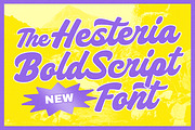Hesteria Bold Script, a Script Font by Letterhend Studio (Thumbnail 2 of 9)