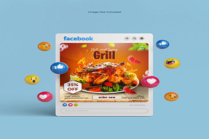 social media food ads, a Background Graphic by MST.SaiyedaKashishUlAmbeya