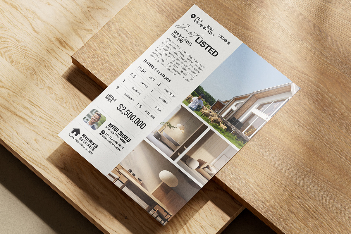 Real Estate Marketing Flyer (CANVA), a Flyer Template by Prapti Design (Photo 8 of 10)