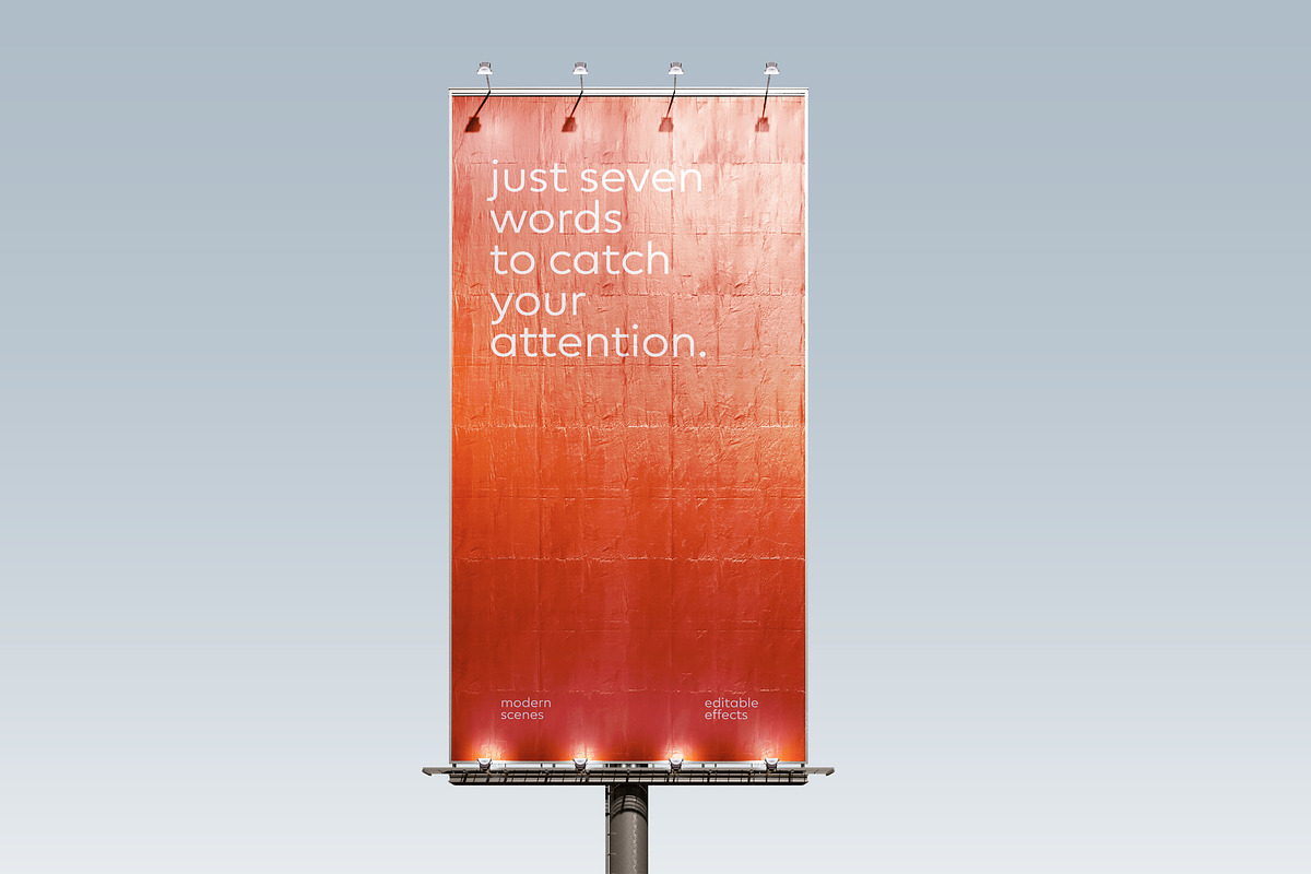Vertical Billboard Mockup Tall ST04, an Advertising Mockup by Croma Studio (Photo 1 of 4)