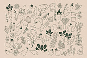 Minimalist vegetables collection, a Food Illustration by adehoidar (Thumbnail 2 of 9)