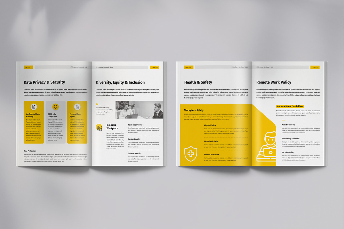 HR / Employee Handbook, a Brochure Template by Orcshape Studio (Photo 8 of 12)
