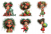 Whimsical Summer Beach Girl Clipart, an Illustration by Daily.Designs (Thumbnail 5 of 7)