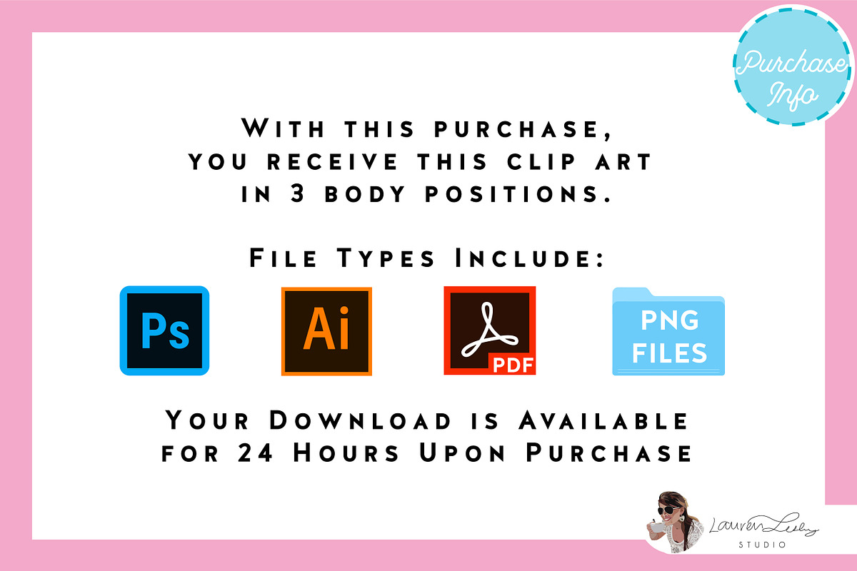Business Woman | Vector Bundle, a Person Illustration by Lauren Lesley Studio (Photo 3 of 6)