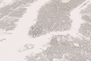 New york city 3d map containing new york, nyc, and america