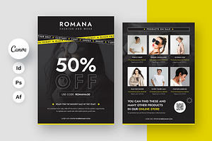 Fashion Black Friday Flyer Template, a Flyer Template by artbart