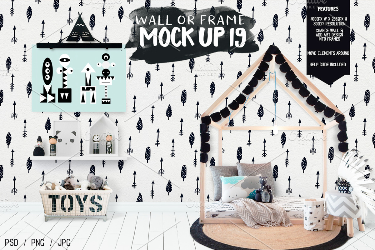 30 for $30 Kids Room MockUps + BONUS, a Product Mockup by Whimsicality (Photo 20 of 43)