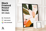 Black Framed Poster DIN A PSD Mockup, a Household Mockup by Julian Adams (Thumbnail 1 of 3)