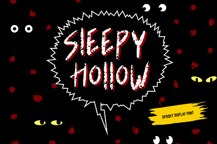 Sleepy Hollow Display Font, a Font by Nuchylee Photo