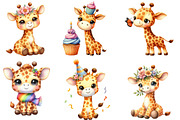 Cute Giraffe Sublimation Clipart, an Illustration by Designworld (Thumbnail 4 of 6)