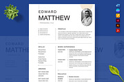 Professional Resume Template, a Resume Template by Nur Designer (Thumbnail 3 of 4)
