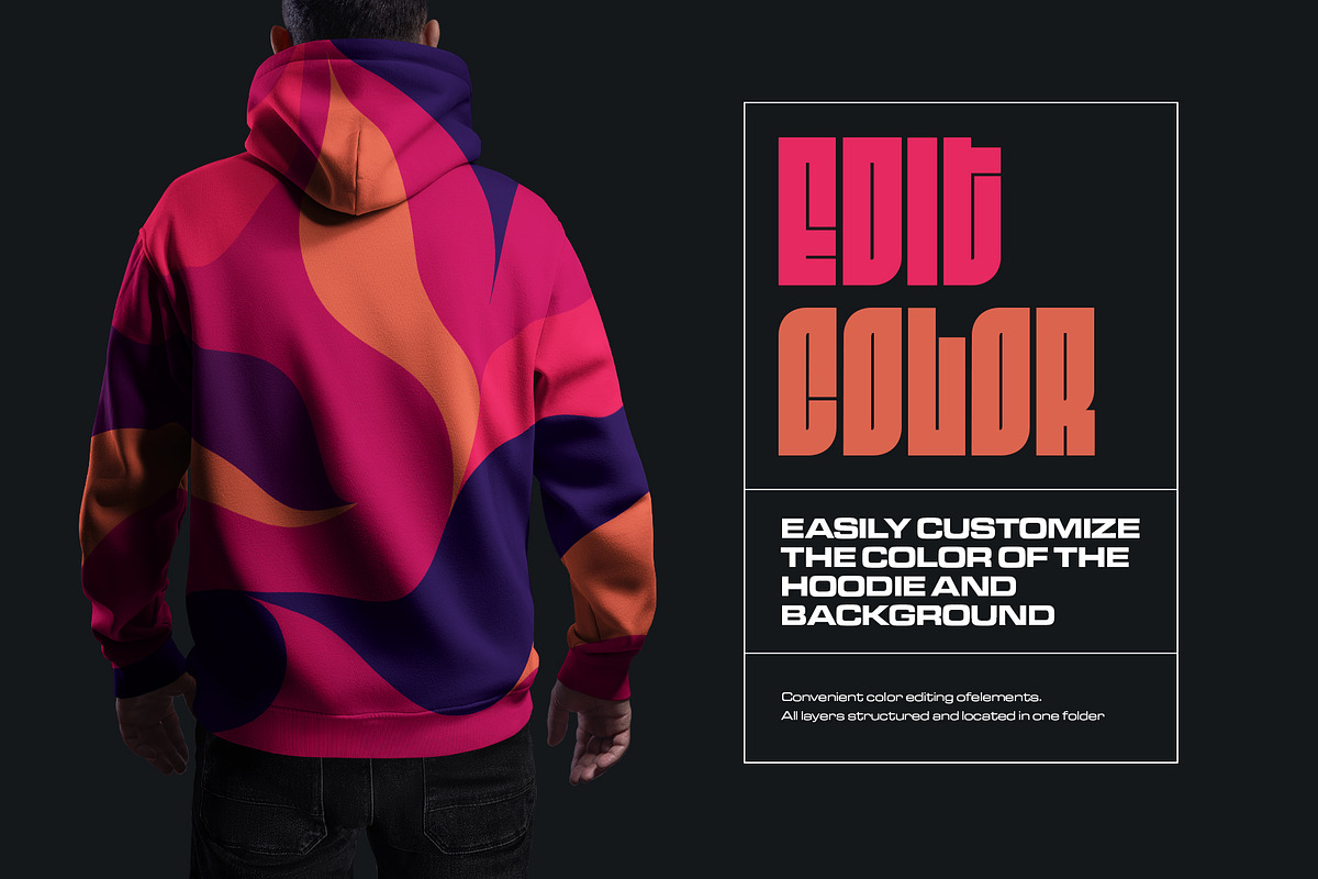 5 Mockups Oversize Hoodie, a Hoody Mockup by Grow Design Craft Studio (Photo 2 of 8)