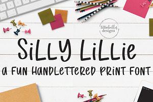 Silly Lillie:A fun handlettered font