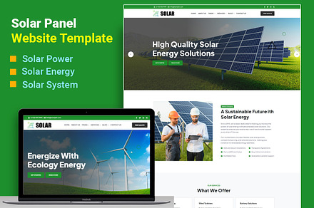 Solar Website Template, a Bootstrap Template by DotThemes