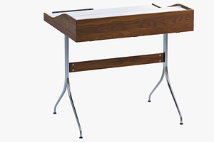 Nelson Swag Leg Desk 3d Model