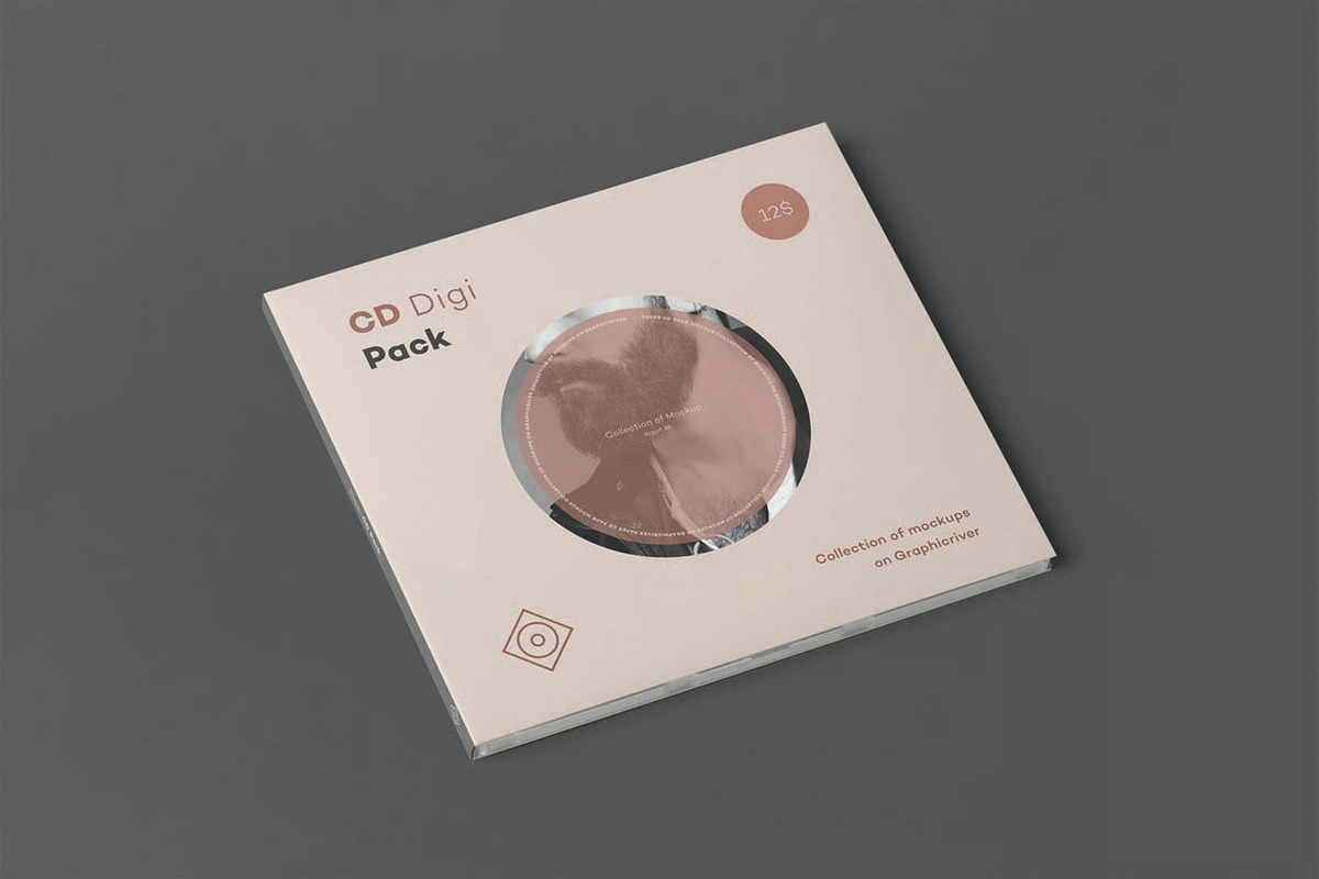 CD Digi Pack Mockup - Album Cover, an Advertising Mockup by DesignRushMarket (Photo 8 of 15)