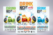 Drink Night Party Flyer, a Flyer Template by CREATIVE DUDE (Thumbnail 4 of 4)