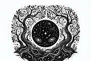 50 Mystical Galaxy Forest Silhouette, a Technology Illustration by Amazin_art (Thumbnail 26 of 33)