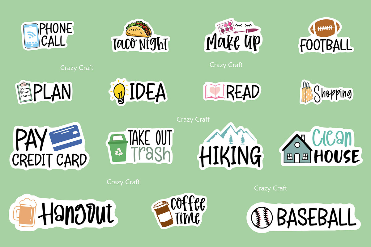 31 Daily life icon goodnotes sticker, a Decorative Illustration by CrazyCraft (Photo 3 of 4)