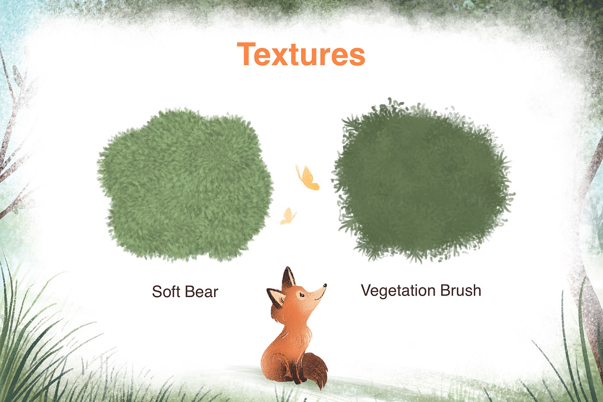 Texture brushes for Procreate, a Brush Add-On by Maria Summer (Photo 5 of 7)