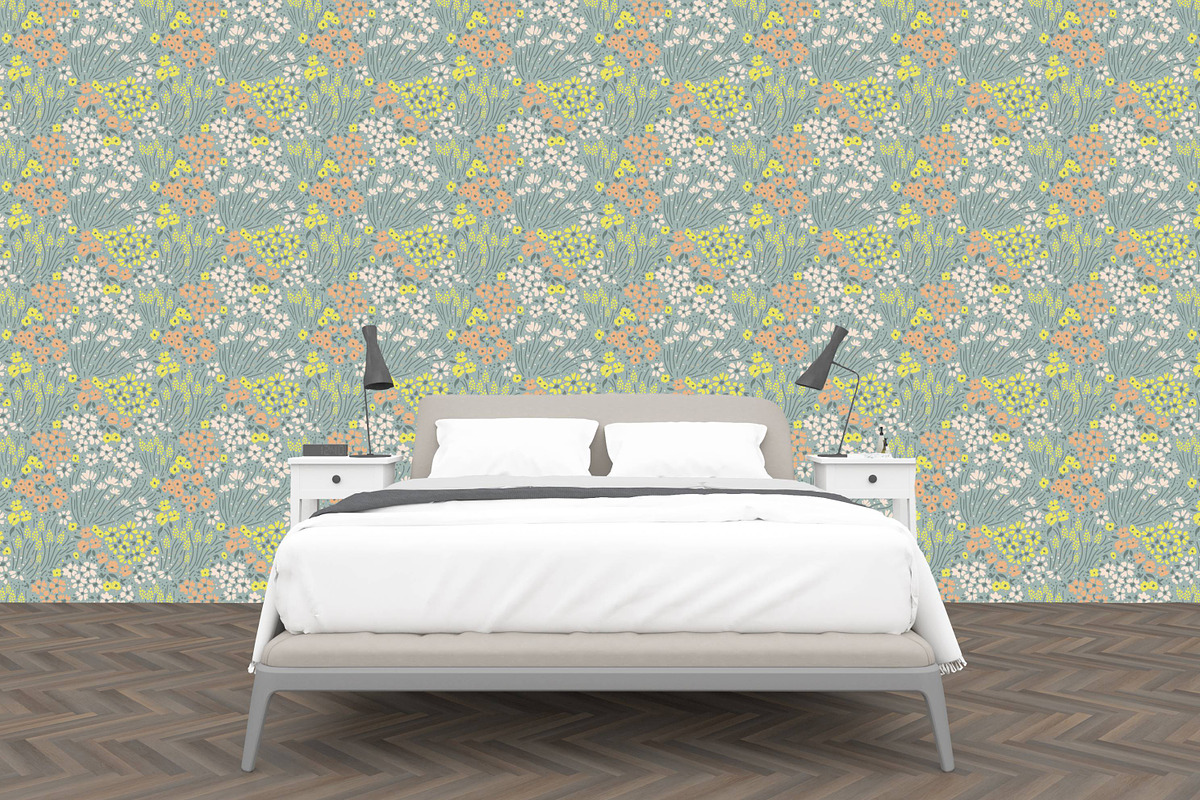 Seamless floral pattern, a Pattern Graphic by elyomys (Photo 3 of 3)