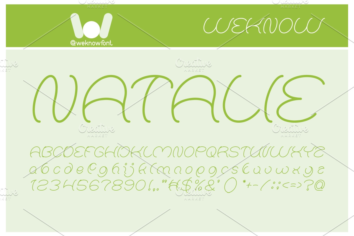 natalie font, a Font by weknow (Photo 2 of 5)