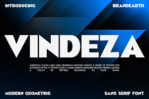 Vindeza - Bold Geometric Sans Serif
