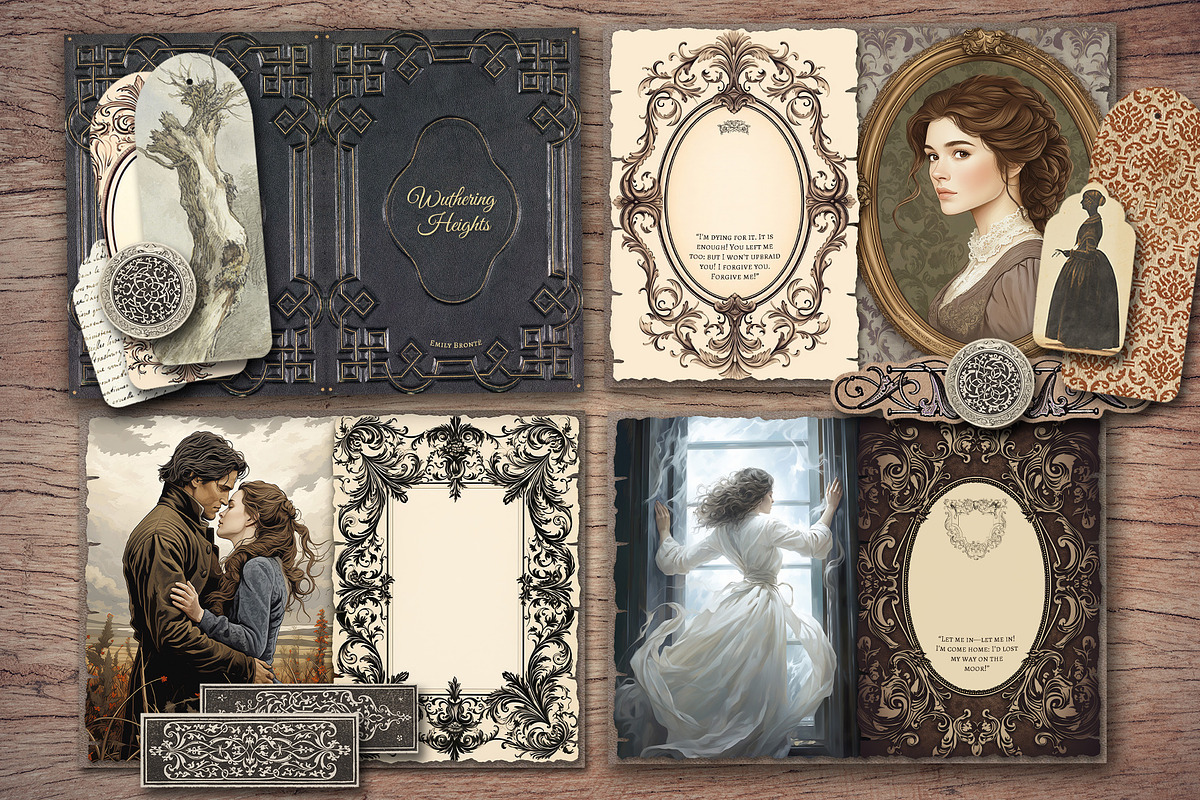 Wuthering Heights Scrapbook Kit, a Person Illustration by Secret Helper (Photo 2 of 8)