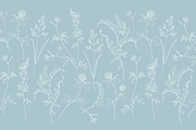 Delicate Herbarium Seamless Patterns, a Pattern Graphic by Maria Budarkiewicz (Thumbnail 6 of 22)