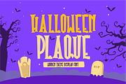 Halloween Plaque, a Handwritten Font by asfgraphics (Thumbnail 1 of 8)
