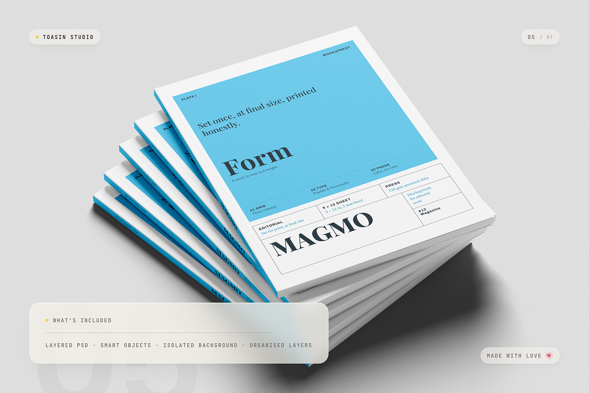 Fashion 9x12 Magazine Mockup, a Books & Magazine Mockup by Toasin Studio (Photo 5 of 7)