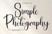 Simple Photography, a Handwritten Font by InermediaSTUDIO (Thumbnail 1 of 8)