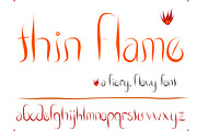 Font Thin Flame Fire Flickering Set, a Script Font by PageLightStudios (Thumbnail 4 of 4)