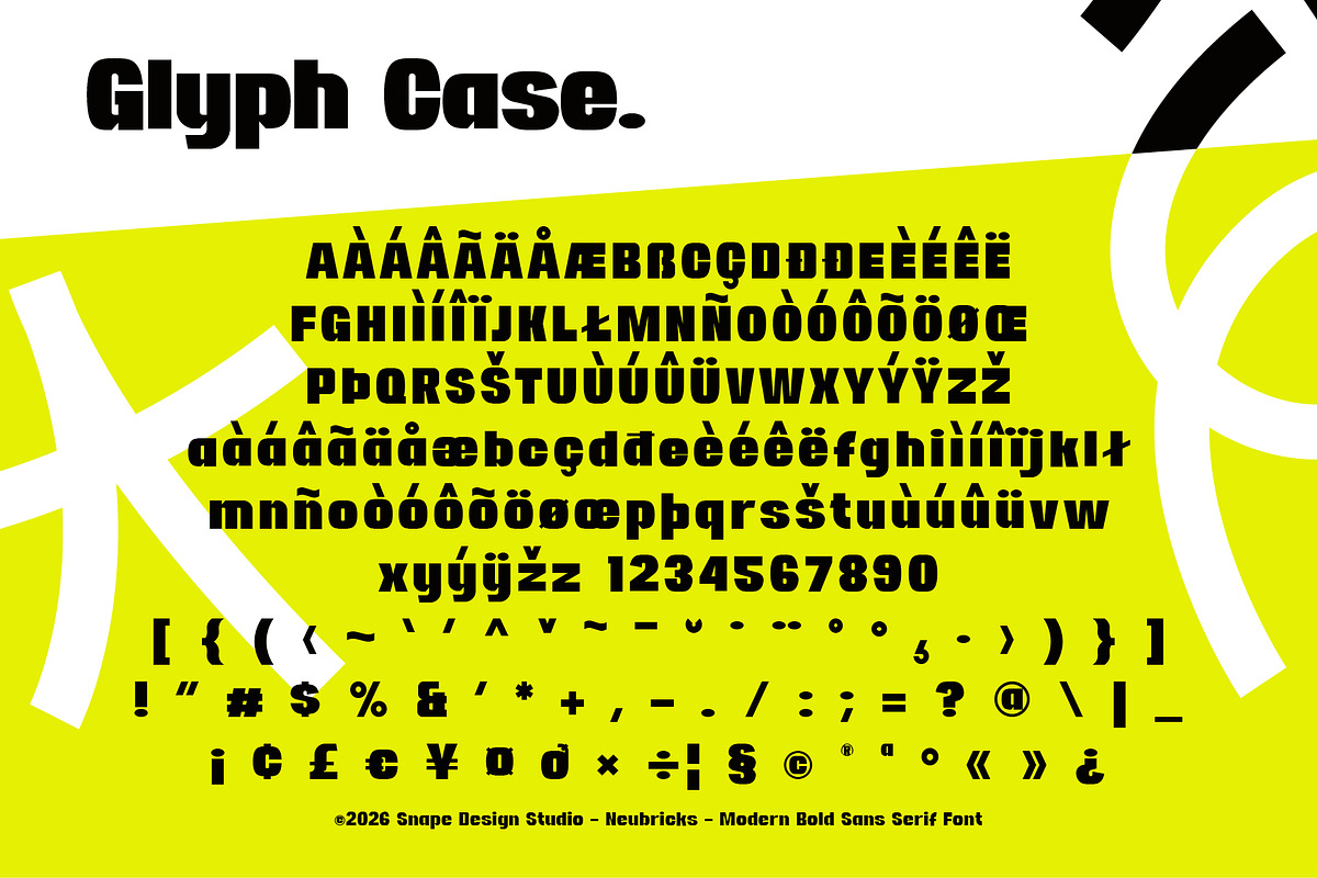 Neubricks - Bold Sans Serif Font, a Sans Serif Font by Snape Design Studio (Photo 5 of 12)