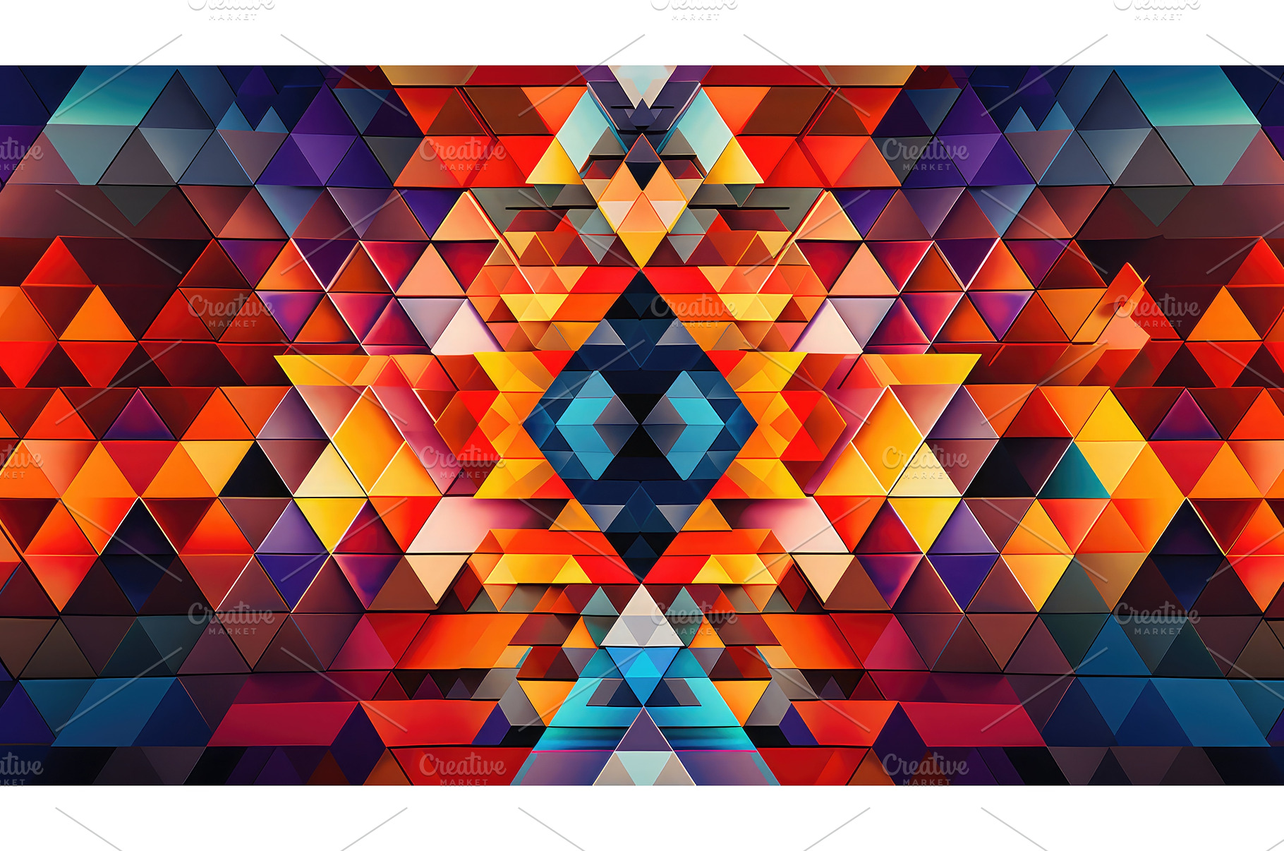 abstract geometric digital, an Abstract Photo by pikepicture
