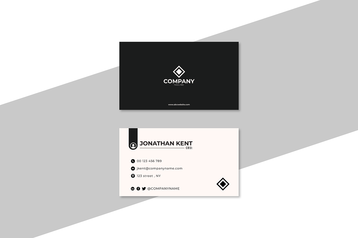 Minimal and Attractive Business Card, a Business Card Template by Griffin Designs (Photo 2 of 4)