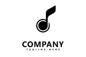 Music note logo Vector template, a Graphic by T.Vooka