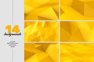 Yellow Polygons - Background Set