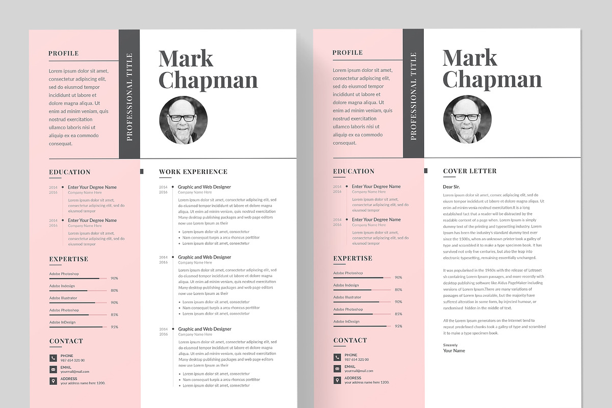 Resume & Cover Letter | Word & Canva preview 2