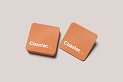 Creative Coaster Branding Mockup, a Merchandise Mockup by Gatamotion (Thumbnail 4 of 5)