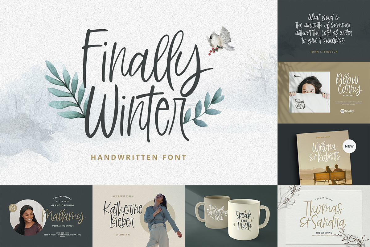 Handwritten Font Bundle, a Script Font by Littlehand (Photo 10 of 10)