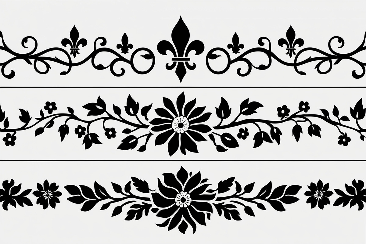 Beautiful floral decoration elements, an Illustration by Amazin_art (Photo 12 of 17)