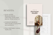 Hormone Ebook Canva Premade, a Presentation Template by Naturopath Hub (Thumbnail 2 of 9)