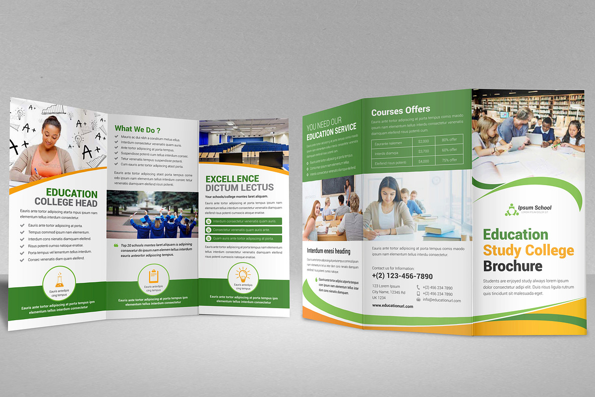 Education College Trifold V3, a Brochure Template by JanySultana (Photo 5 of 10)