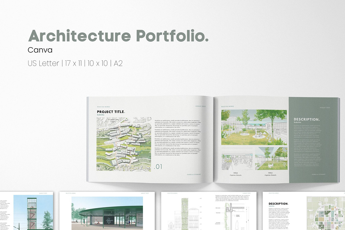 Architecture Portfolio Template, a Branding & Logo Template by Templits (Photo 1 of 10)